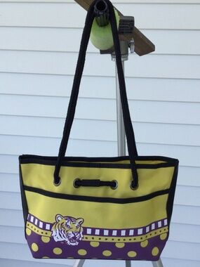 LSU Tigers Purple & Gold Game Day Purse, Weatherproof Vinyl